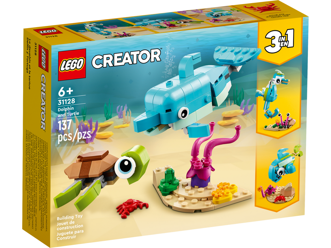 31128 LEGO® Delfin og skildpadde